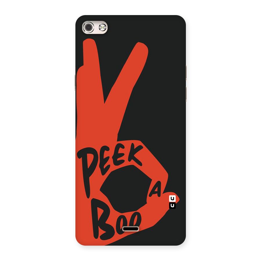 Peek-a-boo Back Case for Micromax Canvas Silver 5