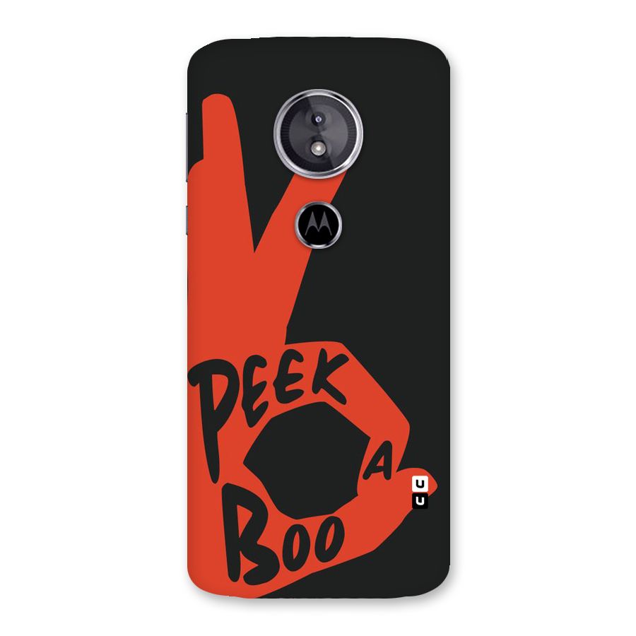 Peek-a-boo Back Case for Moto E5