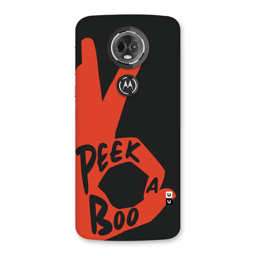 Peek-a-boo Back Case for Moto E5 Plus