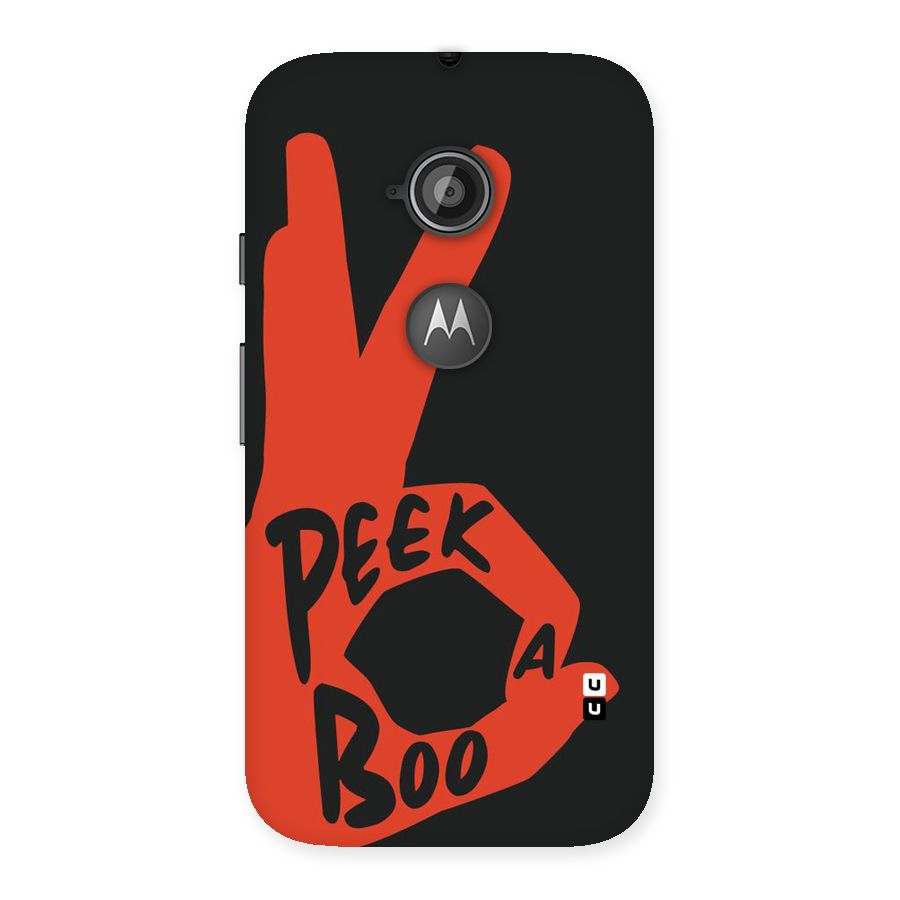 Peek-a-boo Back Case for Moto E 2nd Gen