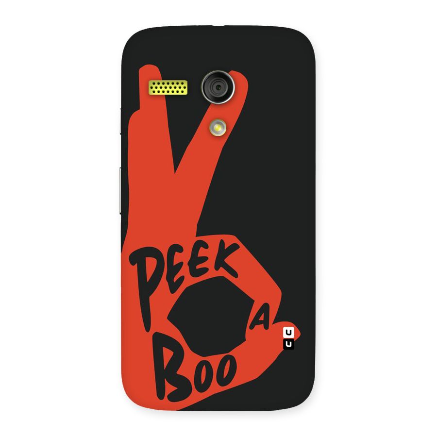 Peek-a-boo Back Case for Moto G