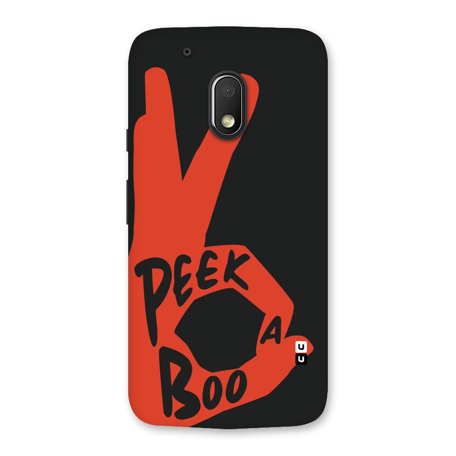 Peek-a-boo Back Case for Moto G4 Play