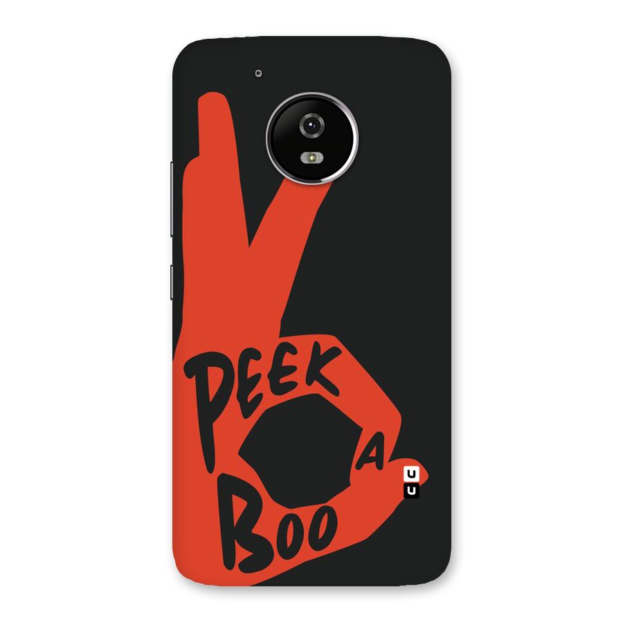 Peek-a-boo Back Case for Moto G5