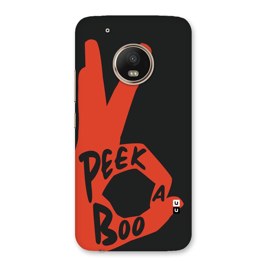 Peek-a-boo Back Case for Moto G5 Plus