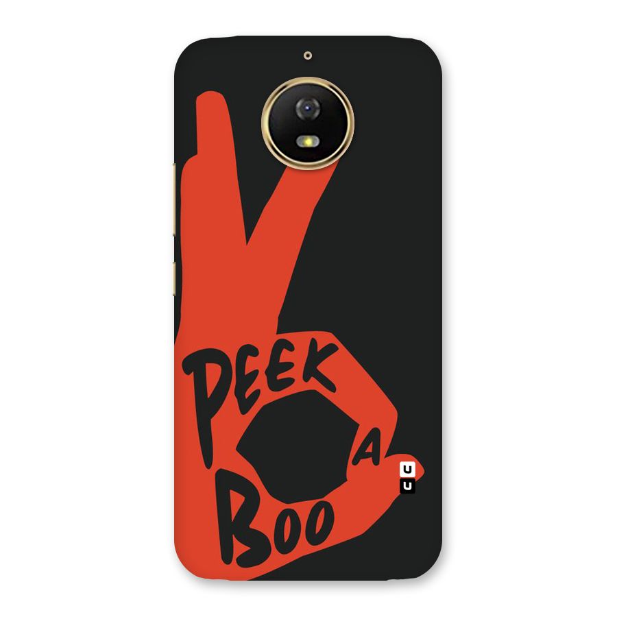 Peek-a-boo Back Case for Moto G5s