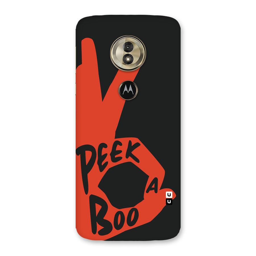Peek-a-boo Back Case for Moto G6 Play
