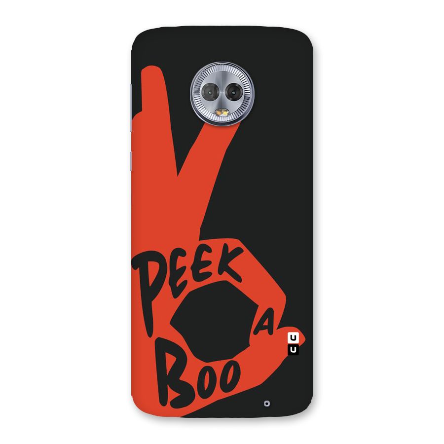 Peek-a-boo Back Case for Moto G6 Plus
