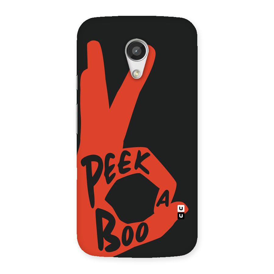 Peek-a-boo Back Case for Moto G 2nd Gen
