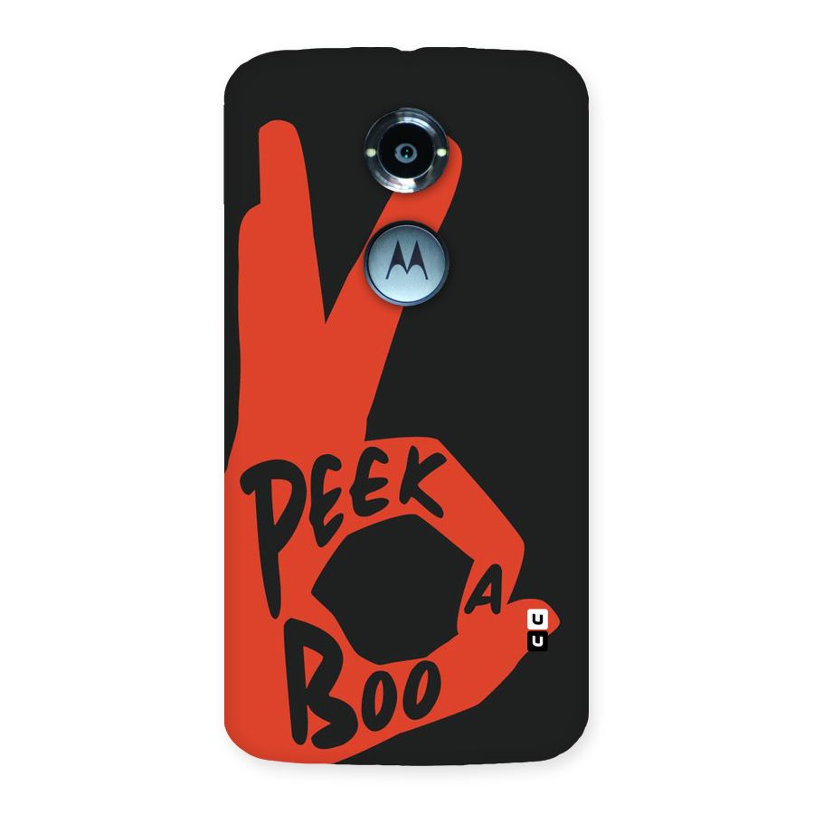 Peek-a-boo Back Case for Moto X 2nd Gen