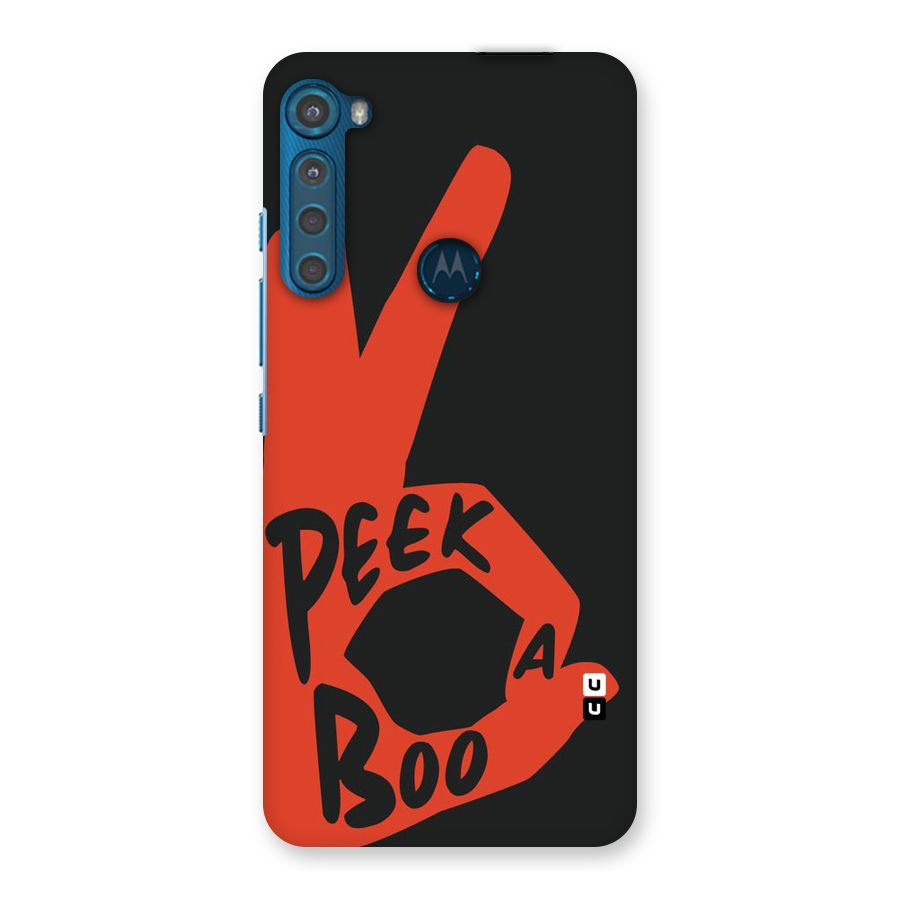 Peek-a-boo Back Case for Motorola One Fusion Plus