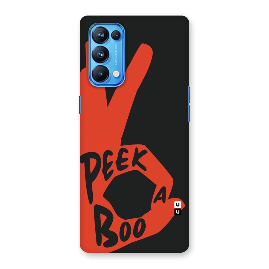 Peek-a-boo Back Case for Oppo Reno5 Pro 5G