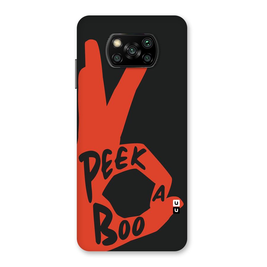 Peek-a-boo Back Case for Poco X3