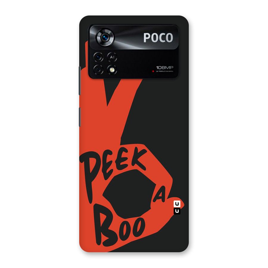 Peek-a-boo Back Case for Poco X4 Pro 5G