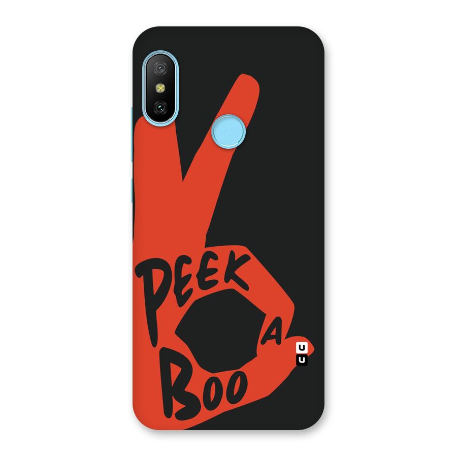 Peek-a-boo Back Case for Redmi 6 Pro
