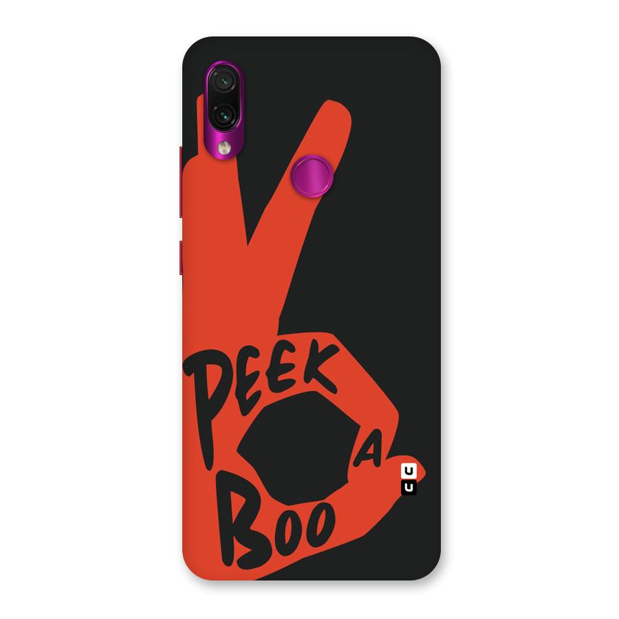 Peek-a-boo Back Case for Redmi Note 7 Pro