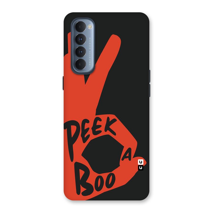 Peek-a-boo Back Case for Reno4 Pro