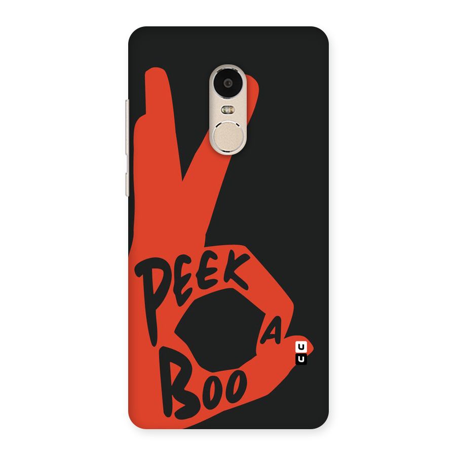Peek-a-boo Back Case for Xiaomi Redmi Note 4