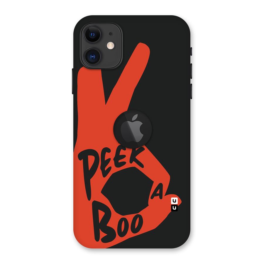 Peek-a-boo Back Case for iPhone 11 Logo Cut