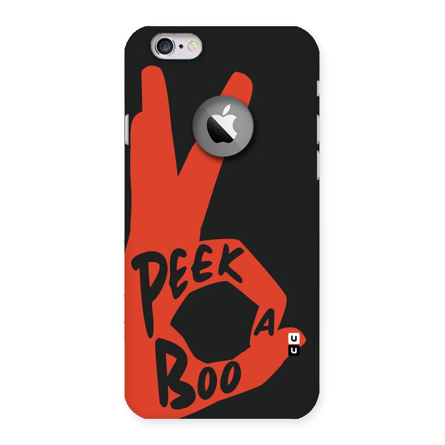 Peek-a-boo Back Case for iPhone 6 Logo Cut