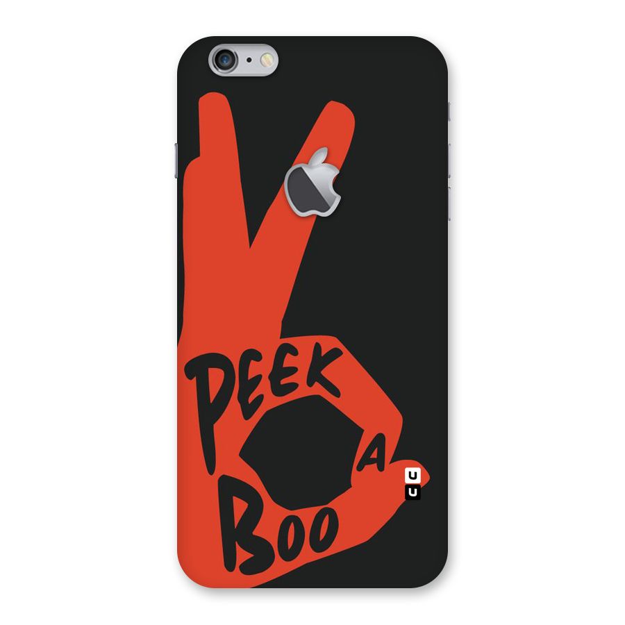 Peek-a-boo Back Case for iPhone 6 Plus 6S Plus Logo Cut