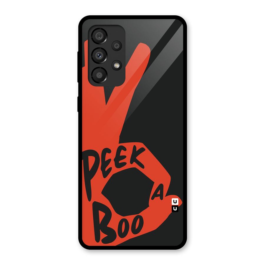 Peek-a-boo Glass Back Case for Galaxy A33 5G