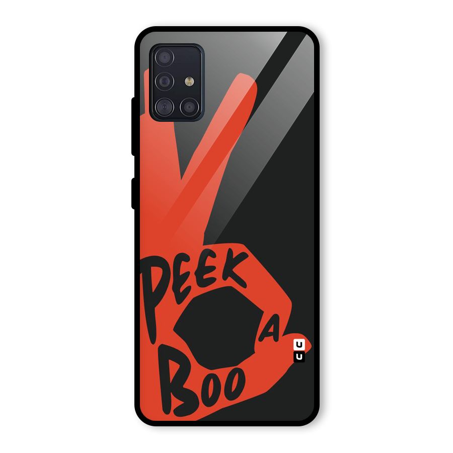 Peek-a-boo Glass Back Case for Galaxy A51
