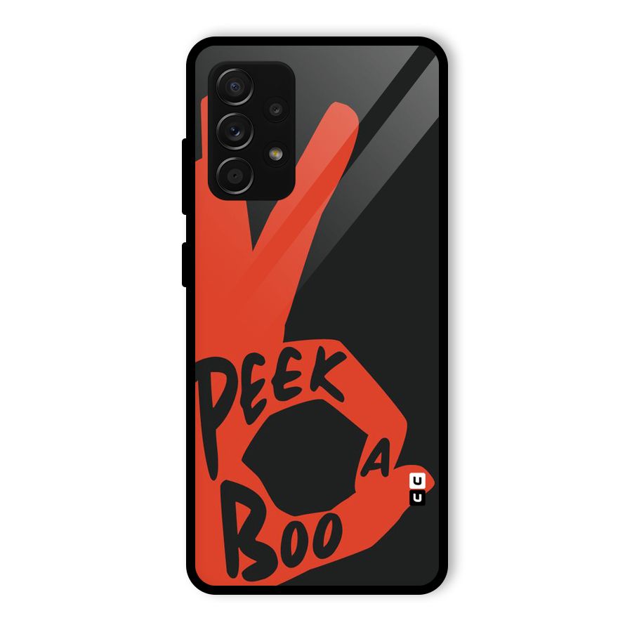 Peek-a-boo Glass Back Case for Galaxy A53 5G