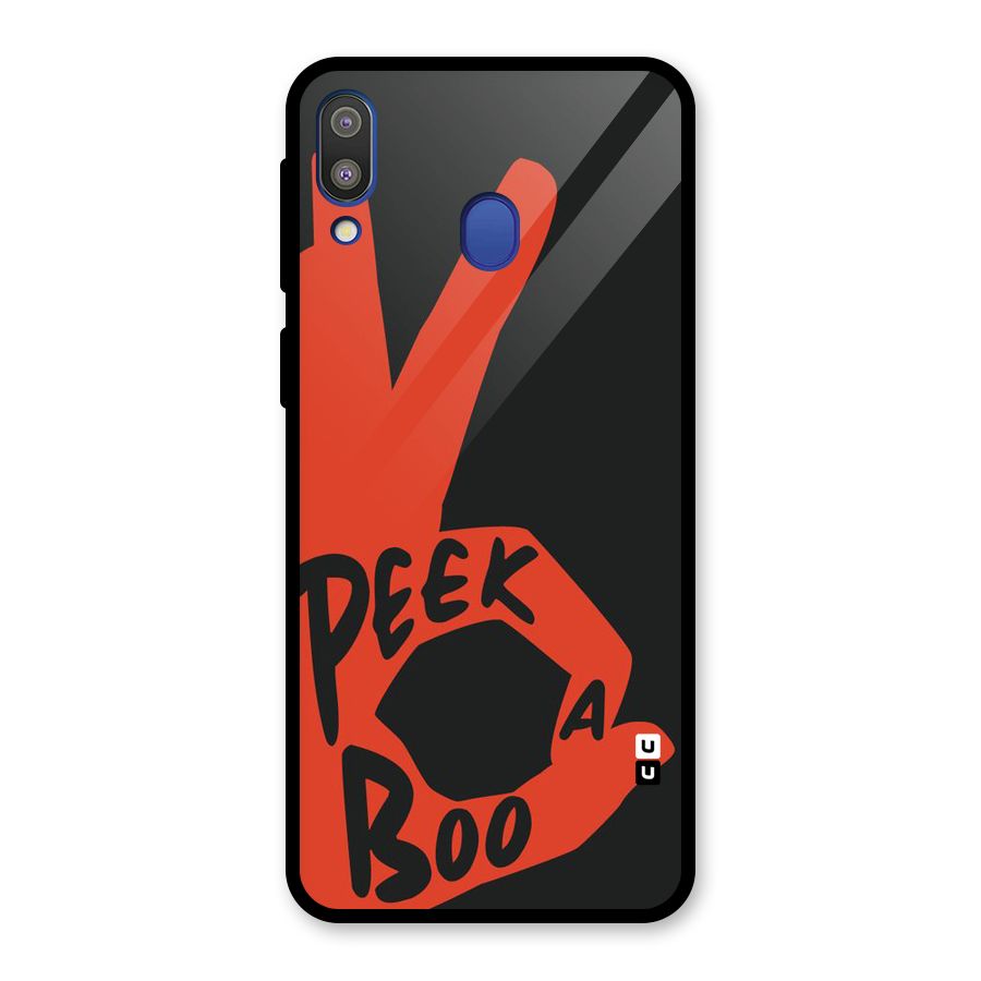 Peek-a-boo Glass Back Case for Galaxy M20