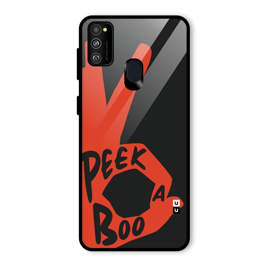 Peek-a-boo Glass Back Case for Galaxy M30s