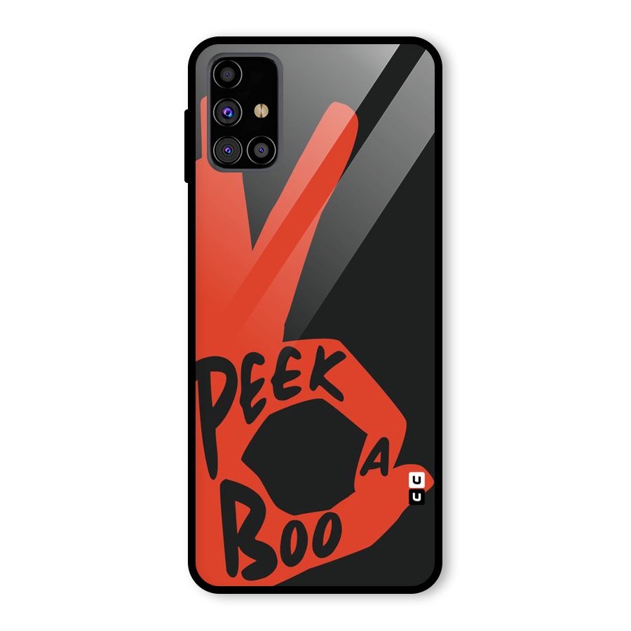 Peek-a-boo Glass Back Case for Galaxy M31s