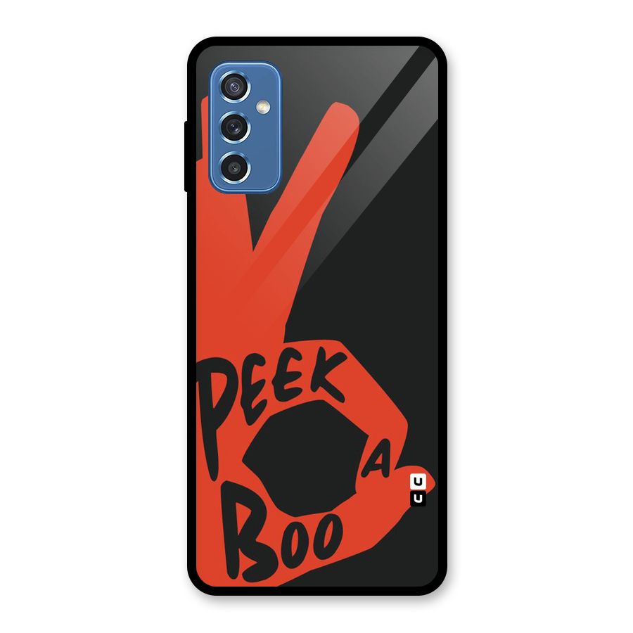 Peek-a-boo Glass Back Case for Galaxy M52 5G