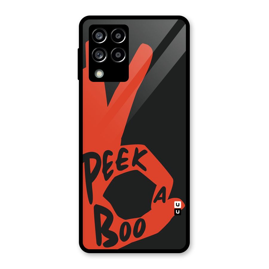 Peek-a-boo Glass Back Case for Galaxy M53 5G