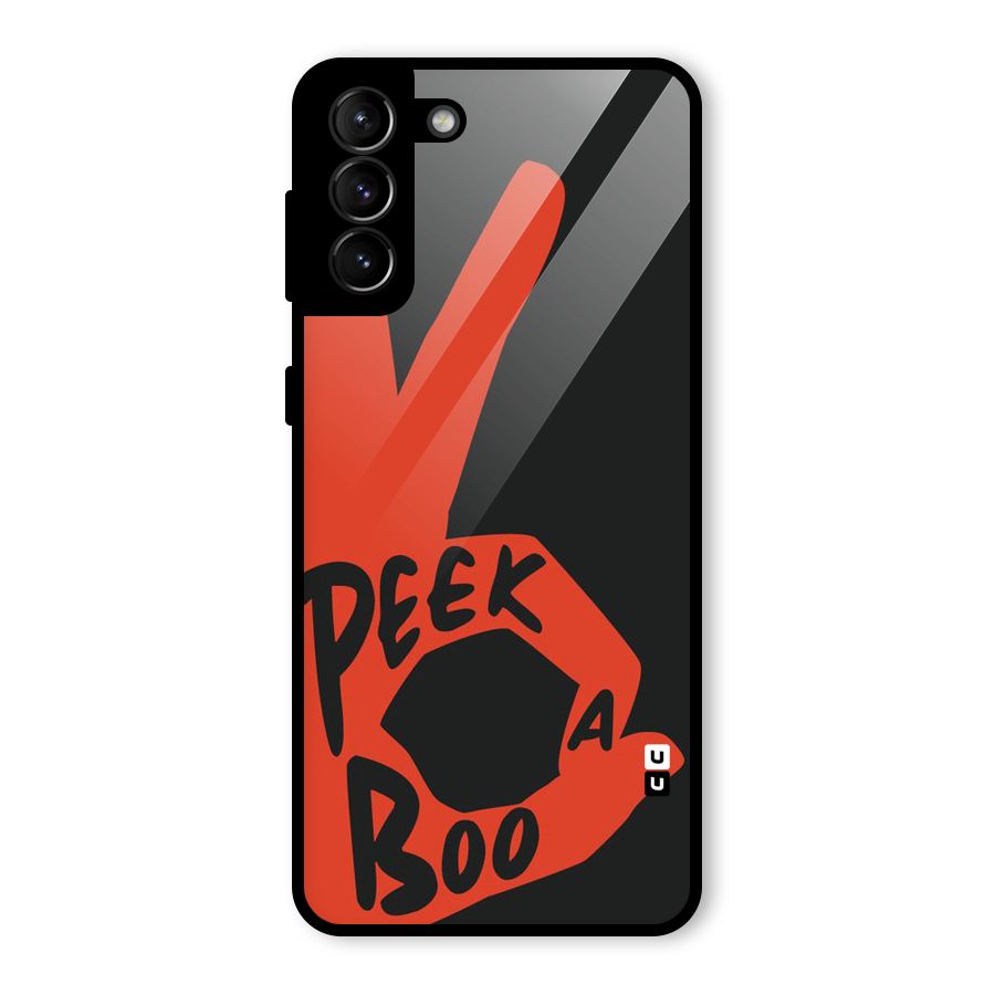 Peek-a-boo Glass Back Case for Galaxy S21 Plus