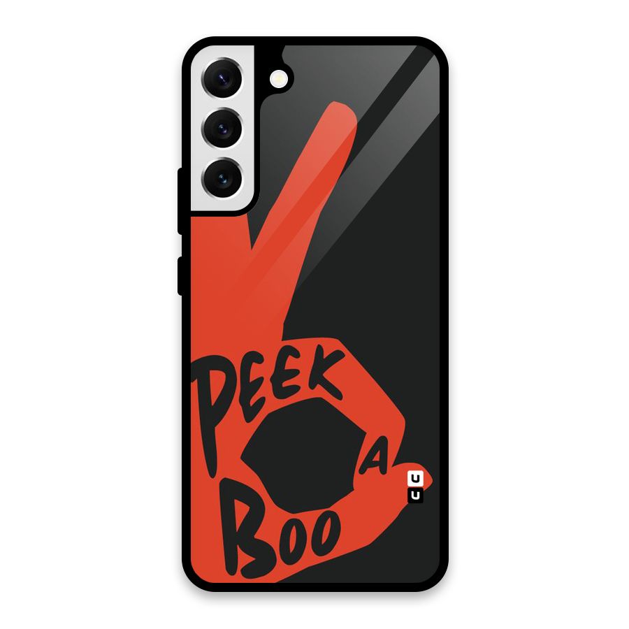 Peek-a-boo Glass Back Case for Galaxy S22 Plus 5G