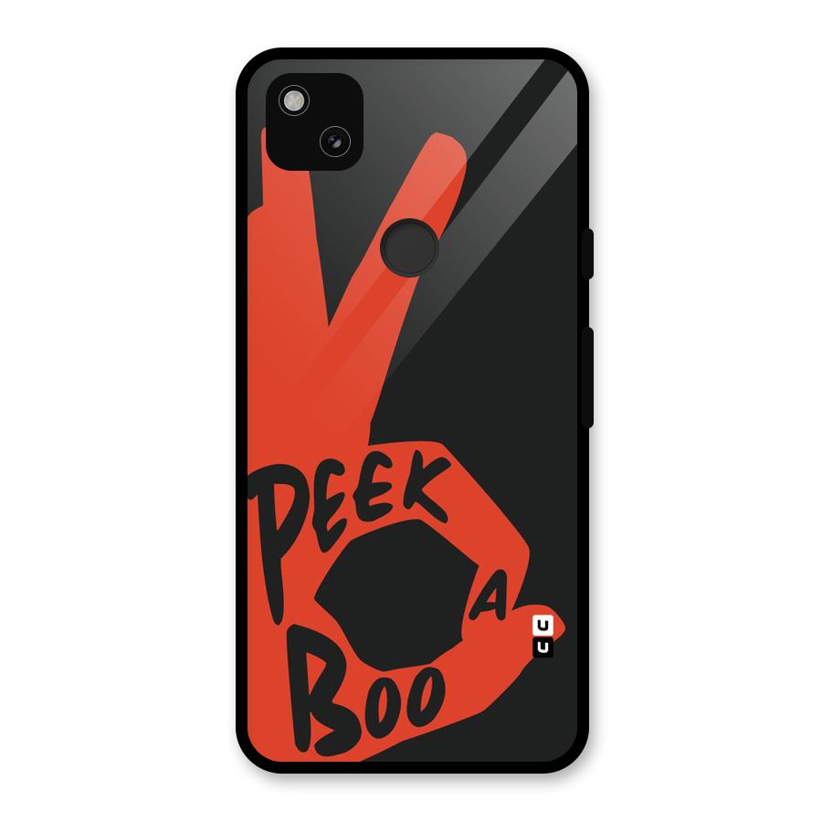 Peek-a-boo Glass Back Case for Google Pixel 4a