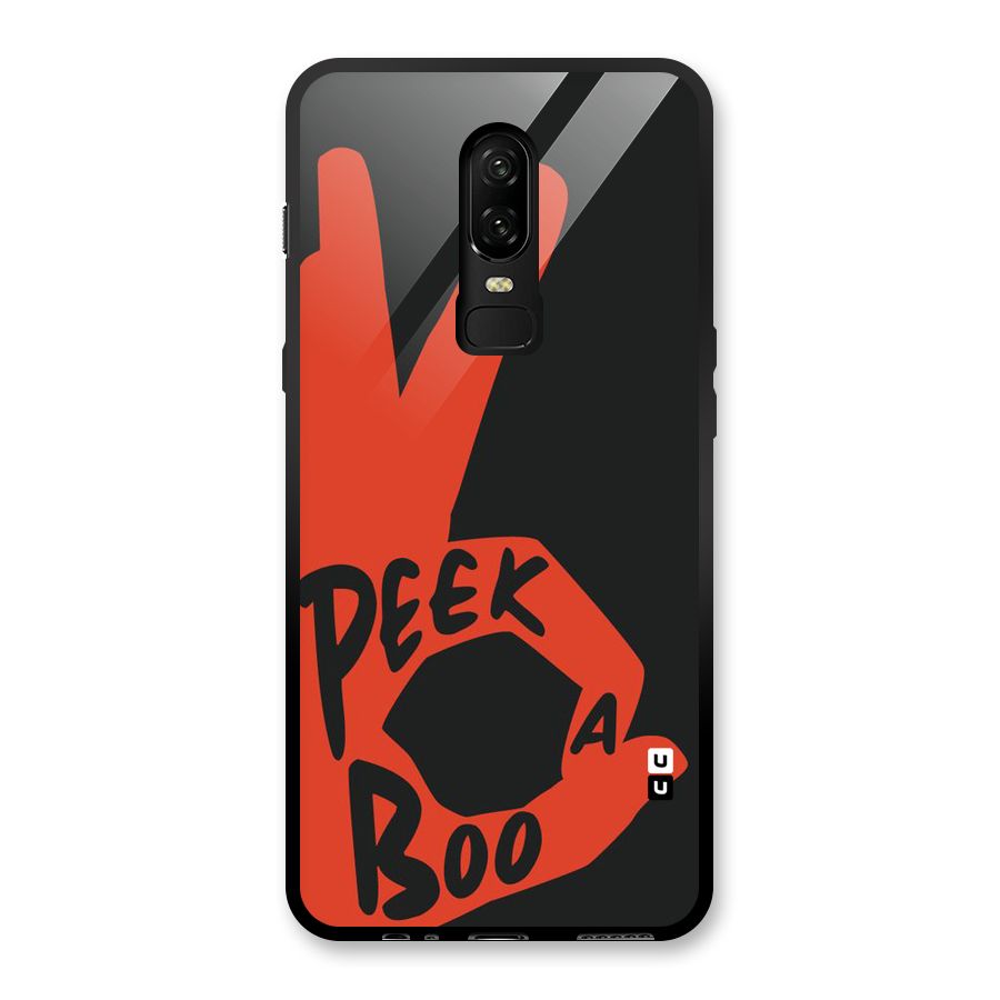 Peek-a-boo Glass Back Case for OnePlus 6