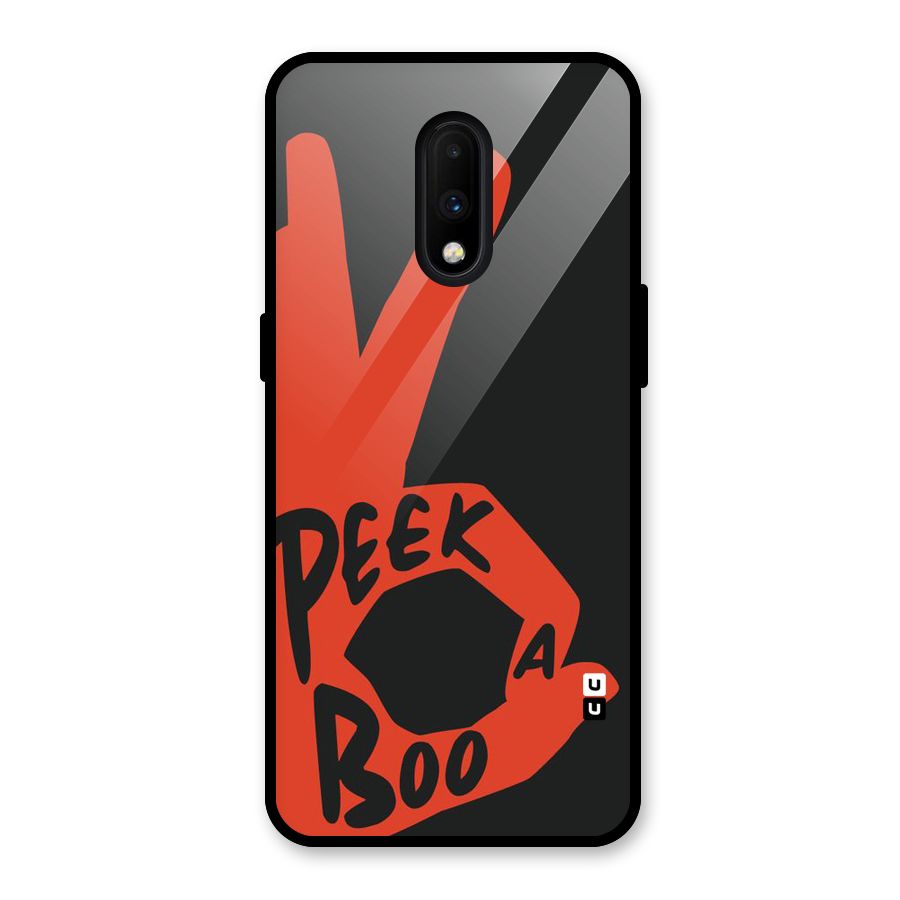 Peek-a-boo Glass Back Case for OnePlus 7