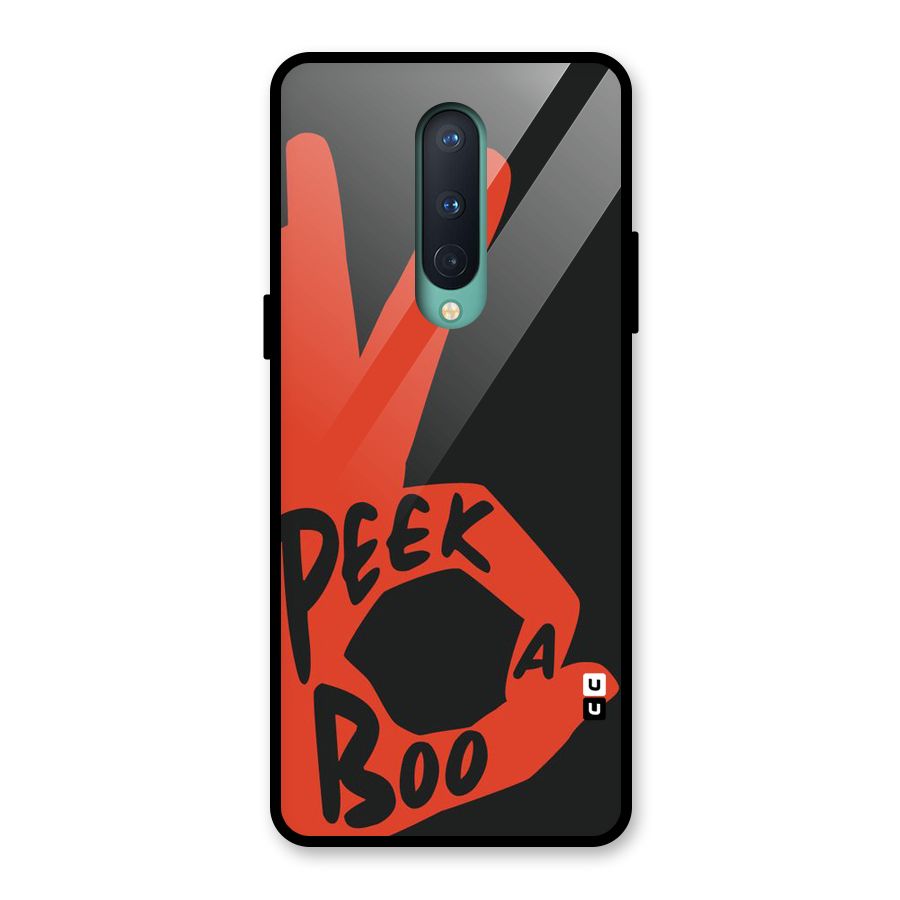 Peek-a-boo Glass Back Case for OnePlus 8