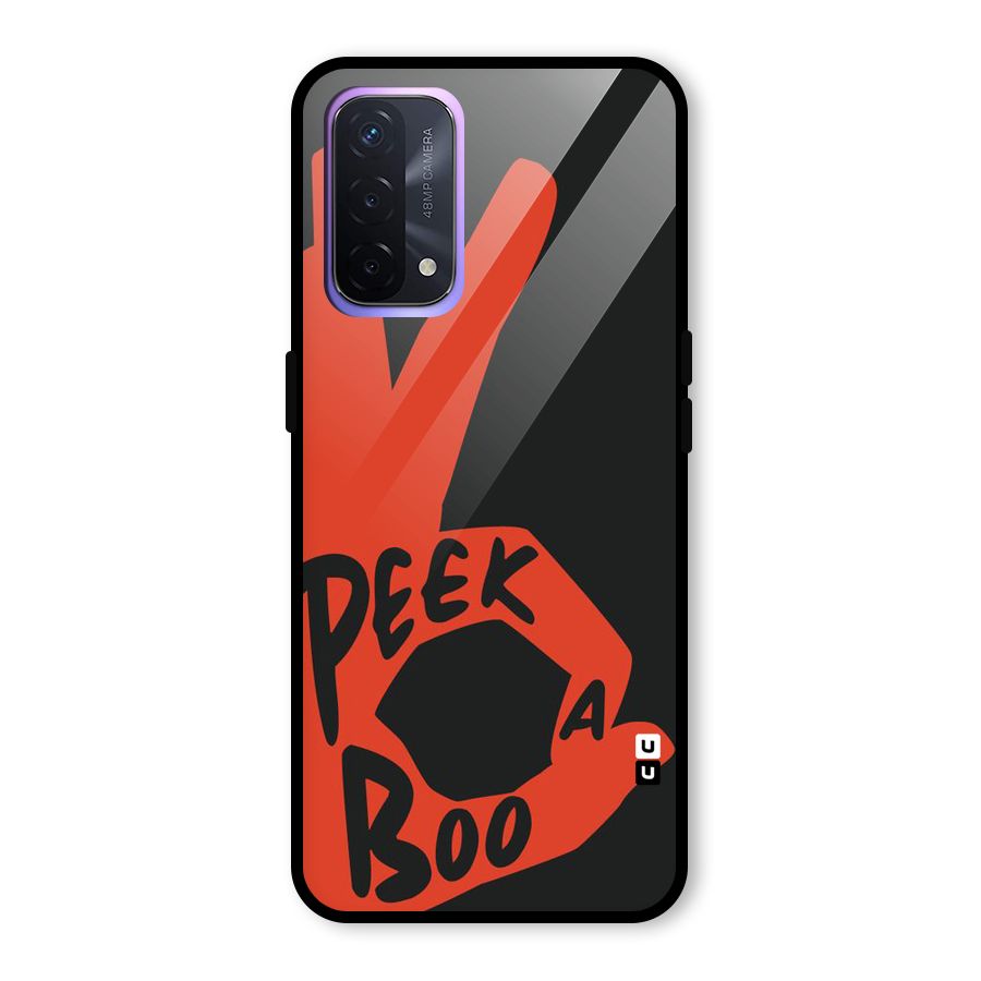 Peek-a-boo Glass Back Case for Oppo A74 5G