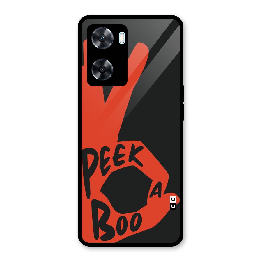 Peek-a-boo Glass Back Case for Oppo A77
