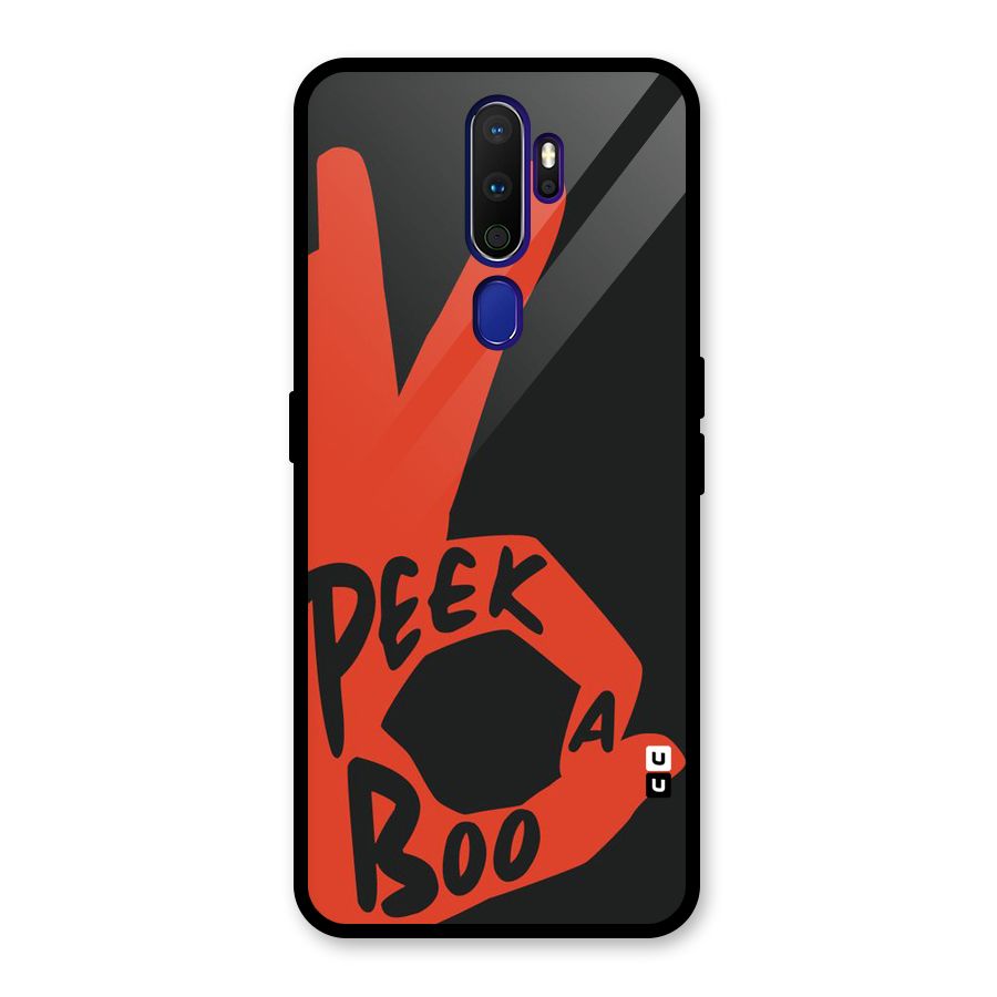Peek-a-boo Glass Back Case for Oppo A9 (2020)
