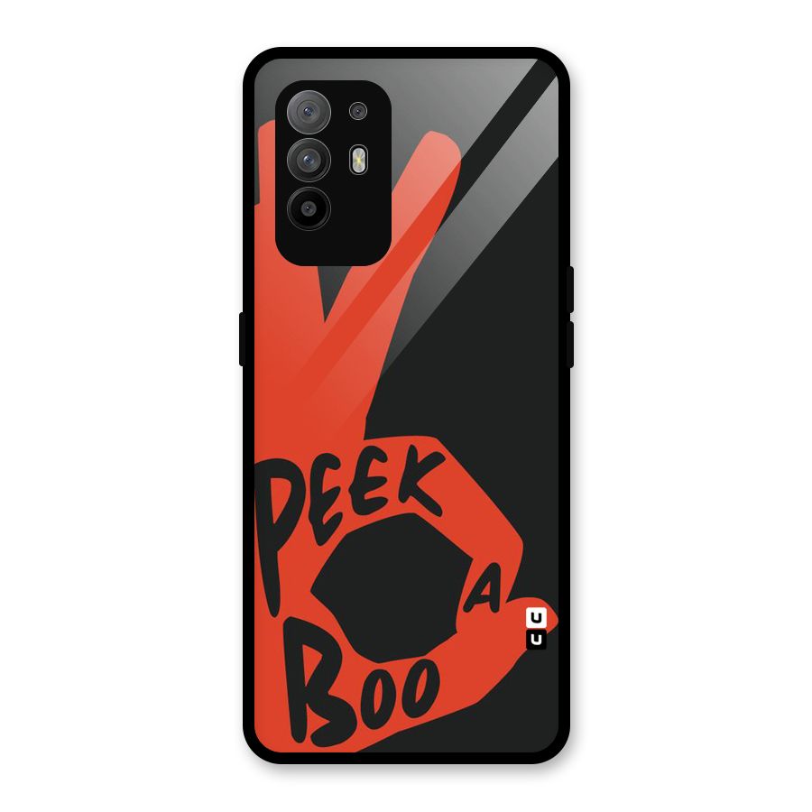 Peek-a-boo Glass Back Case for Oppo F19 Pro Plus 5G
