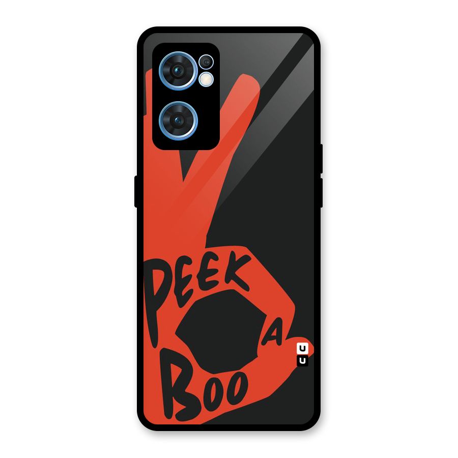 Peek-a-boo Glass Back Case for Oppo Reno7 5G