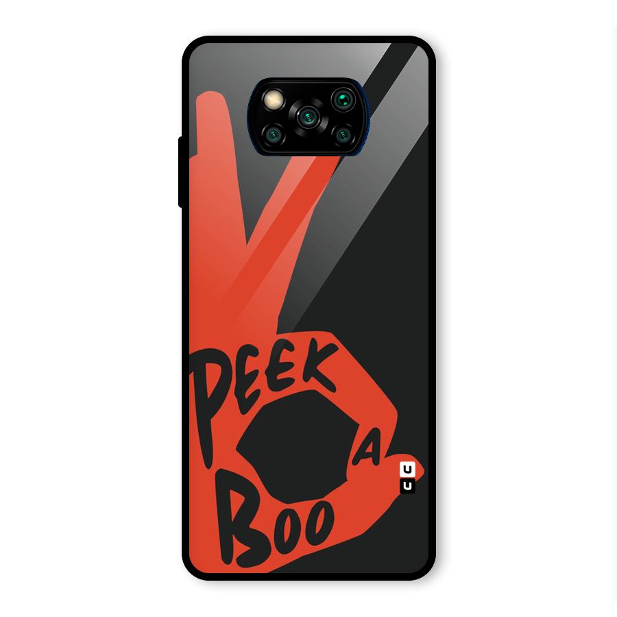 Peek-a-boo Glass Back Case for Poco X3 Pro