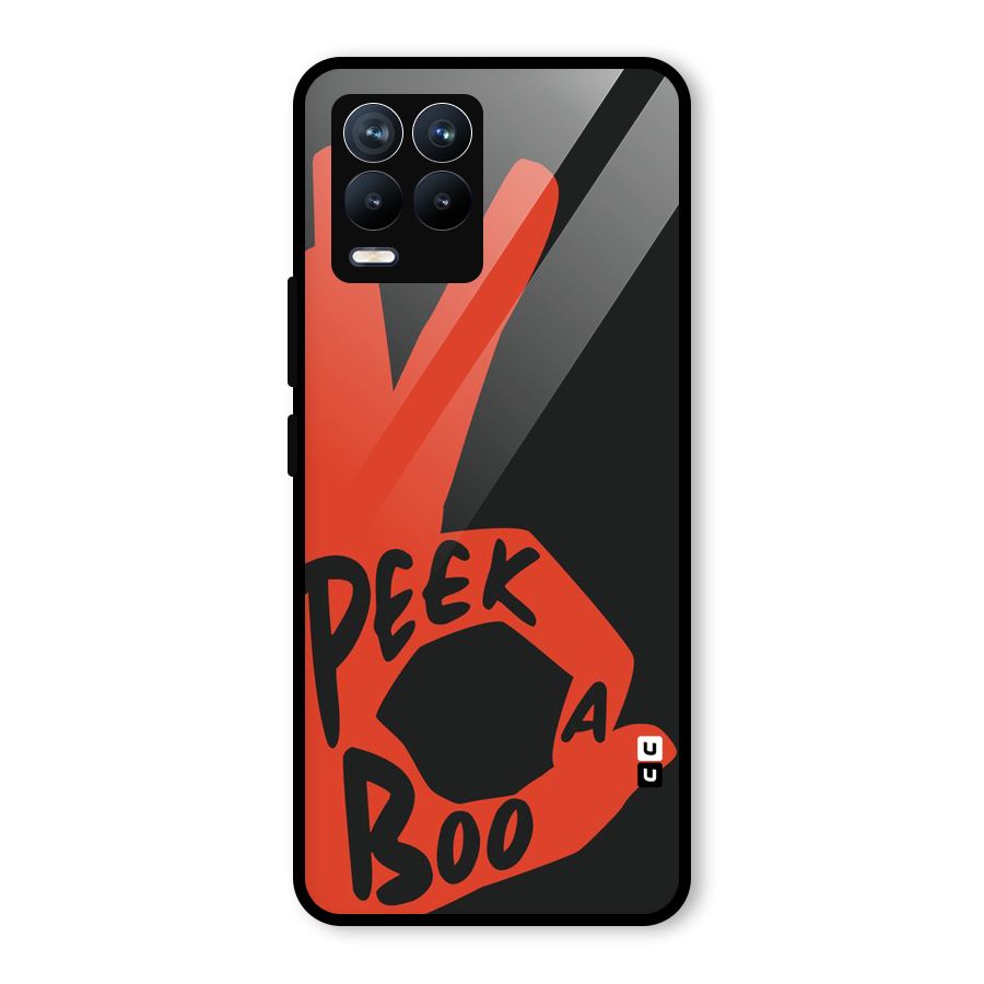 Peek-a-boo Glass Back Case for Realme 8
