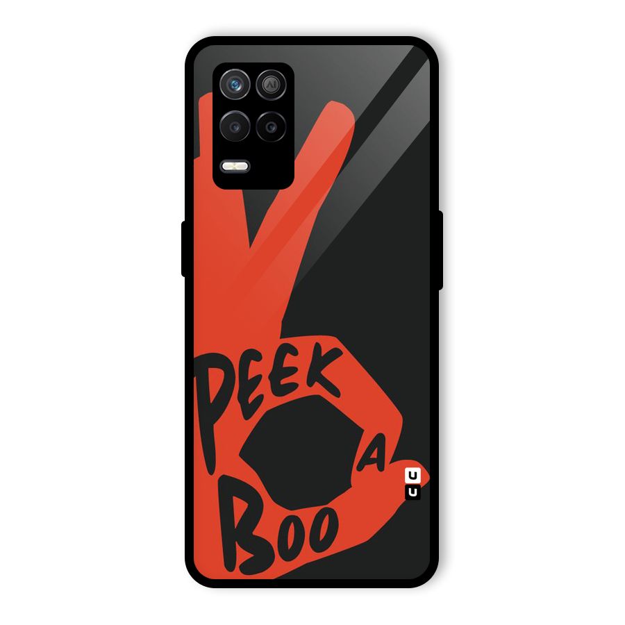 Peek-a-boo Glass Back Case for Realme 8 5G