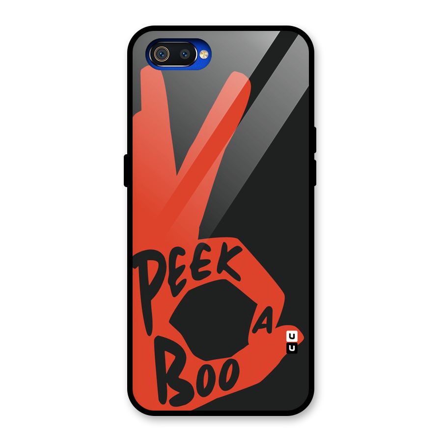 Peek-a-boo Glass Back Case for Realme C2
