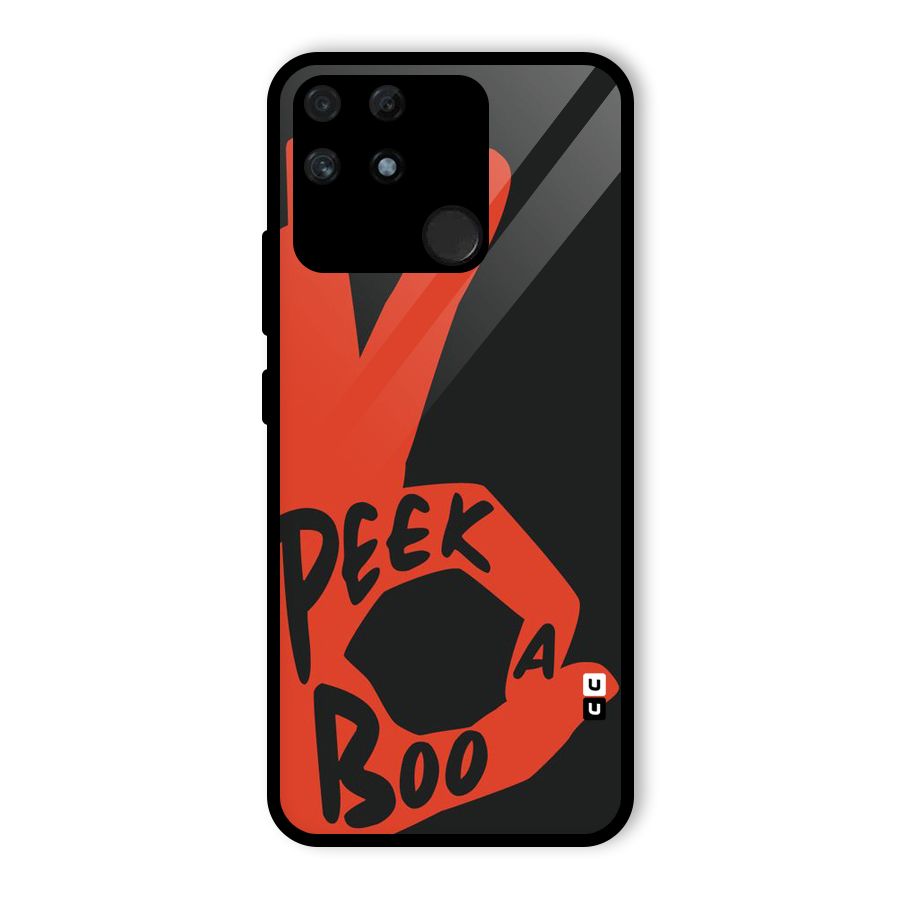 Peek-a-boo Glass Back Case for Realme Narzo 50A