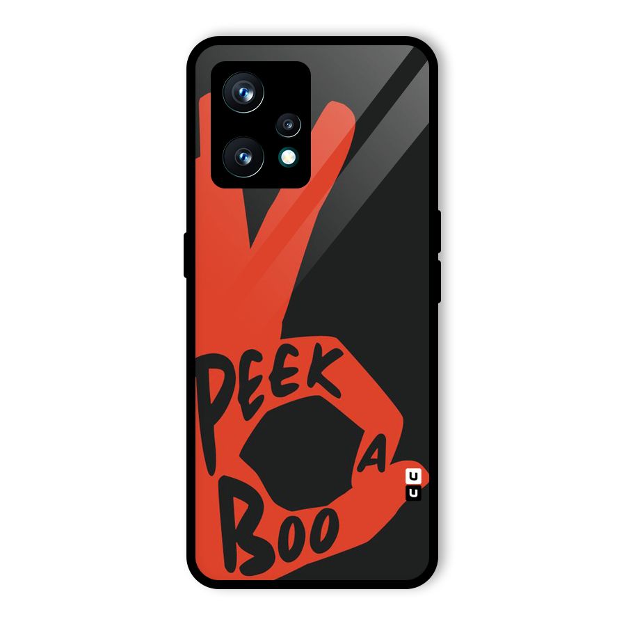 Peek-a-boo Glass Back Case for Realme Narzo 50 Pro