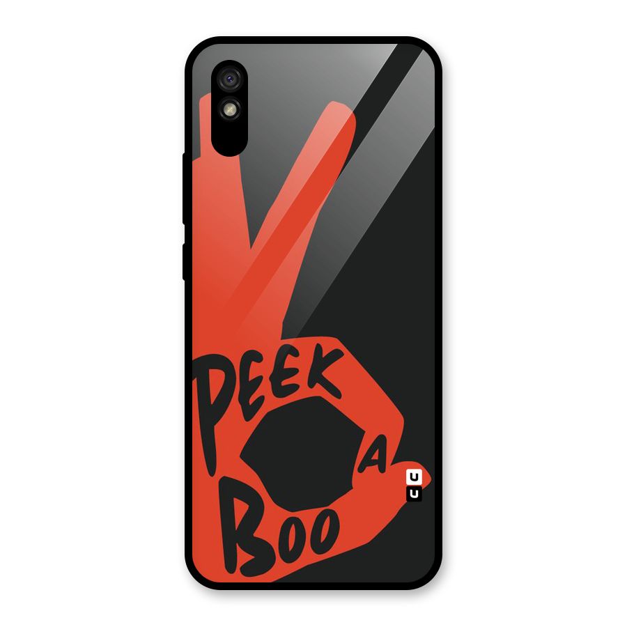 Peek-a-boo Glass Back Case for Redmi 9A
